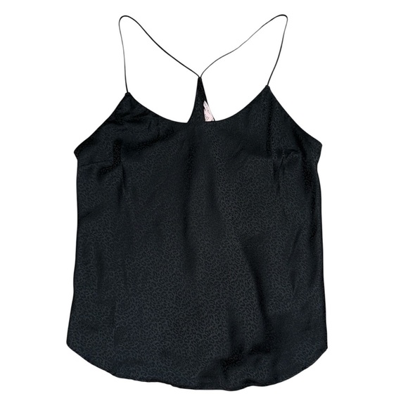Victoria Secret black cheetah print camisole women’s size large - Picture 1 of 6
